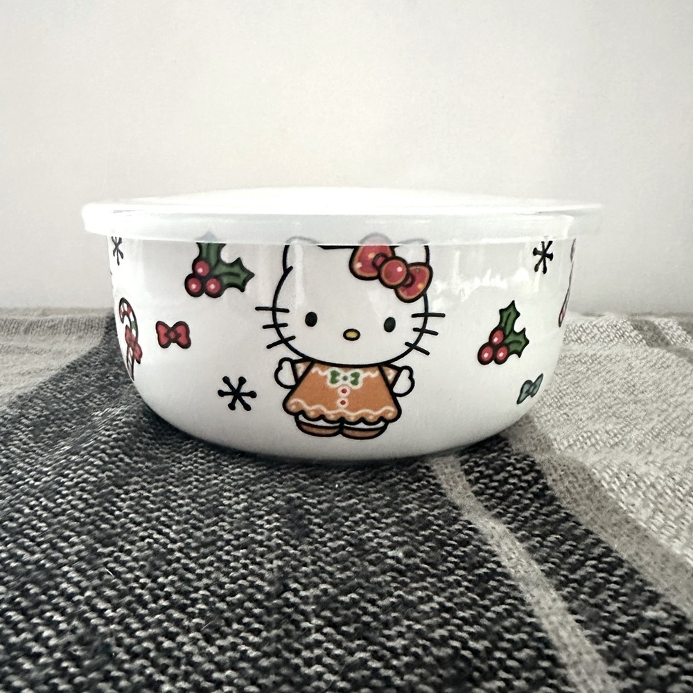 Large Hello Kitty Christmas Storage Bowls with Lid